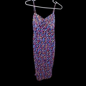 House Of Harlow Multicolor Printed Slip Dress - Spaghetti Strap